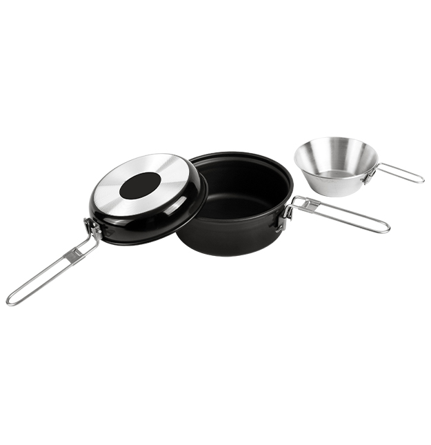 ALUMINUM 1 PERSON COOKSET